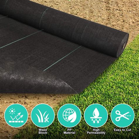 250ft Length Weed Barrier Landscape Control Fabric 32oz Heavy Woven