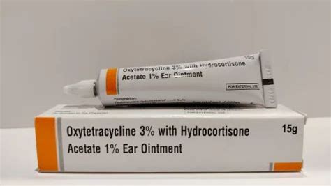 Oxytetracycline W W And Hydrocortisone Acetate W W Ear Ointment At