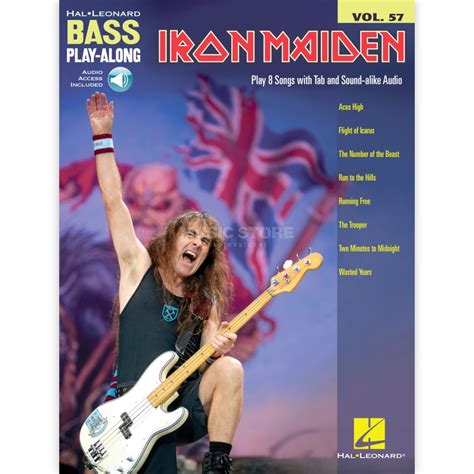 Hal Leonard Bass Play Along Volume 57 Iron Maiden MUSIC STORE