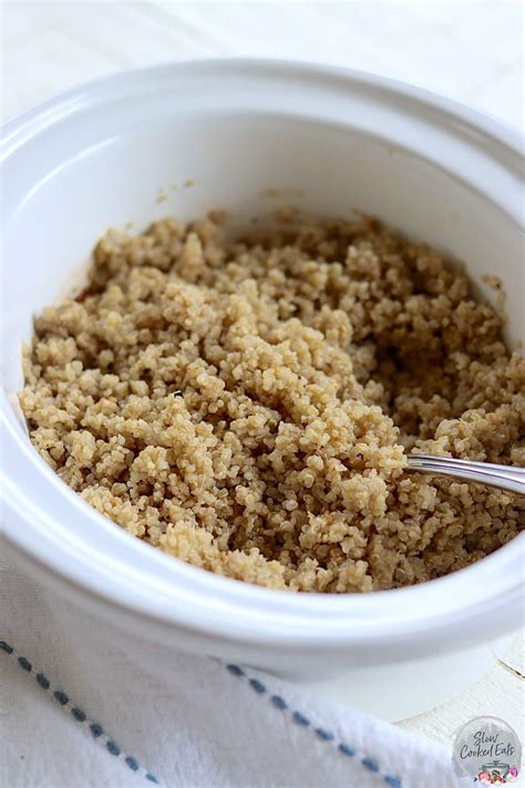 Easy Basic Slow Cooker Quinoa Recipe Slow Cooked Eats