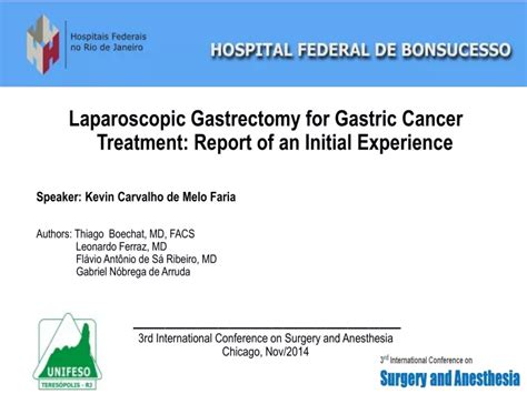 Ppt Laparoscopic Gastrectomy For Gastric Cancer Treatment Report Of