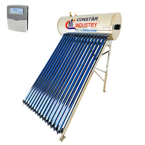 Panou Solar Pentru Apa Calda Presurizat 120 Litri Din Inox Cu 12