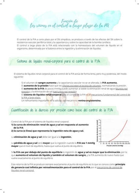 Función de los riñones en el control a largo plazo de la PA Medi