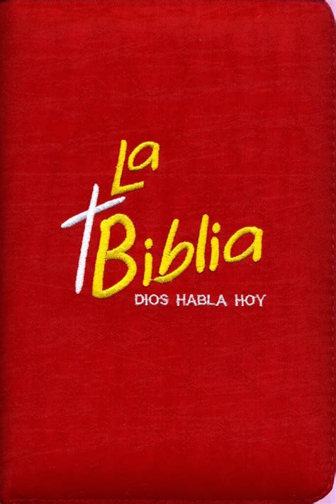 Biblia Bordada Roja Dios Habla Hoy Dhh Peregrinos