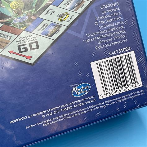 Monopoly Brighton And Hove Edition Hasbro Board Game Sealed Etsy