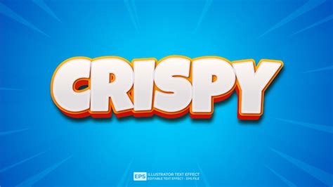 Premium Vector Vector 3d Text Crispy Editable Text Effect Font