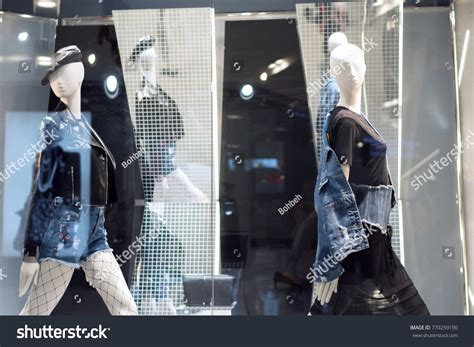 Two Mannequins Standing Store Window Display Stock Photo 770259190 ...