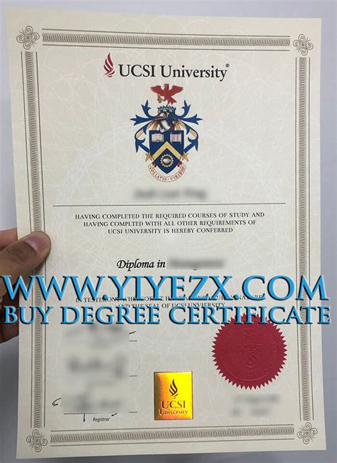 Buy A Latest Version Of The Ucsi University Fake Diploma