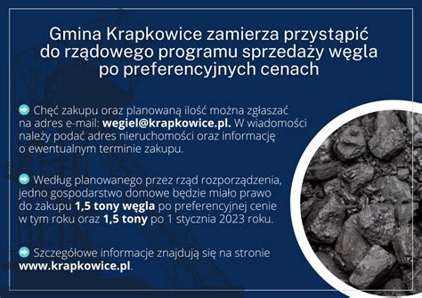 Rz Dowy Program Sprzeda Y W Gla Gmina Krapkowice