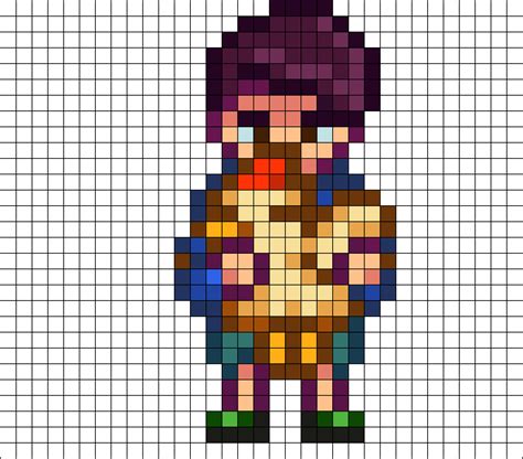 Shane Stardew Valley Perler Bead Pattern Bead Sprites Characters