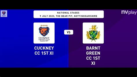 Highlights Cuckney CC 1st XI V Barnt Green 1st XI 09 07 23 ECB