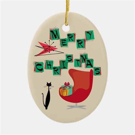 MCM Atomic Era Christmas Ornament Zazzle