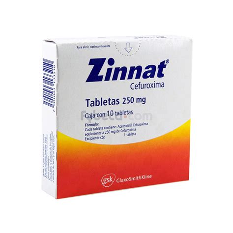 Zinnat 250 Mg Blíster Unidad Fybeca