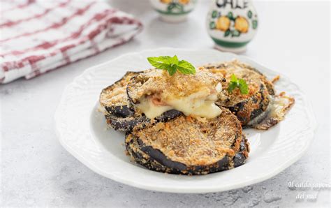 Cotolette Di Melanzane Al Forno Ripiene Con Prosciutto E Formaggio