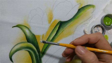 Como Pintar Tulipas Parte Folhas N Vel Iniciantes Youtube