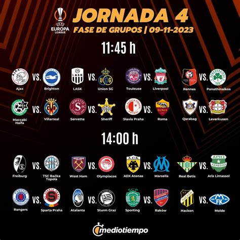 Partidos De Hoy Ver Futbol En Vivo 9 Noviembre 2023 Mediotiempo