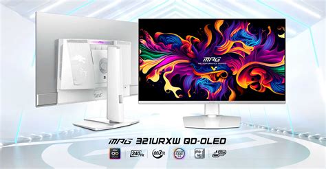 Msi Introduces White Mpg Urxw K Qd Oled Monitor With Hz Refresh