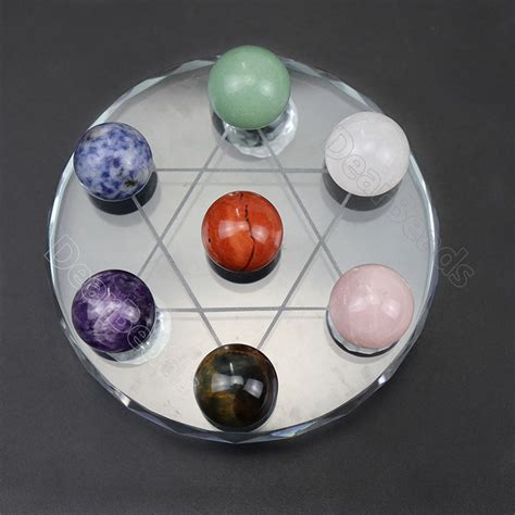 7 Seven Chakra Sphere Set Healing Craft - Dearbeads