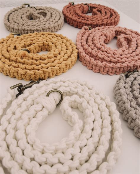 Dog Lead Boho Macrame Dog Leash Accessories Indi Etsy