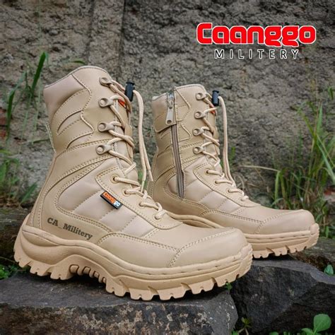 Jual Sepatu Pdl Safety Boots Tactical Model Predator Krem Gurun Tni