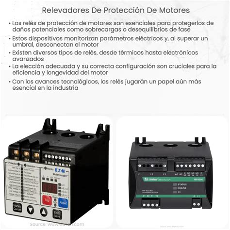 Relevadores de protección de motores How it works Application