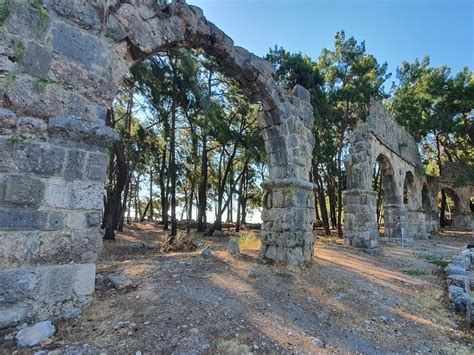 Antike Stadt Phaselis Berühmte Antike Stadt Mit Ihren Stränden