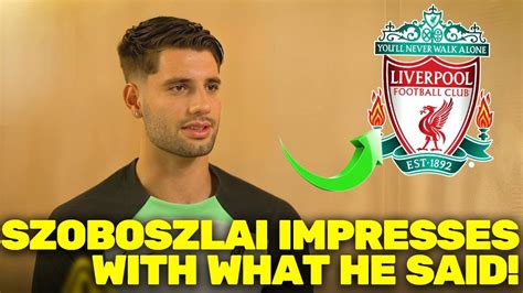 Jurgen Klopp Didn T Expect Dominik Szoboszlai To Say That Exciting