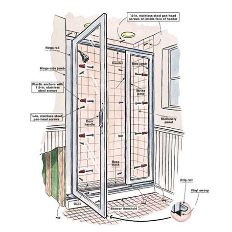 How To Install A Shower Door Shower Doors Glass Enclosure Shower