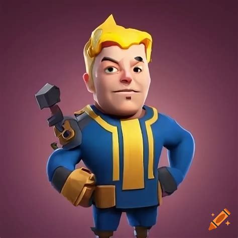 Vault Dweller From Fallout In Clash Royale Art On Craiyon