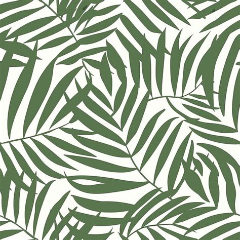 Premium Vector | Seamless simple tropical leaf pattern