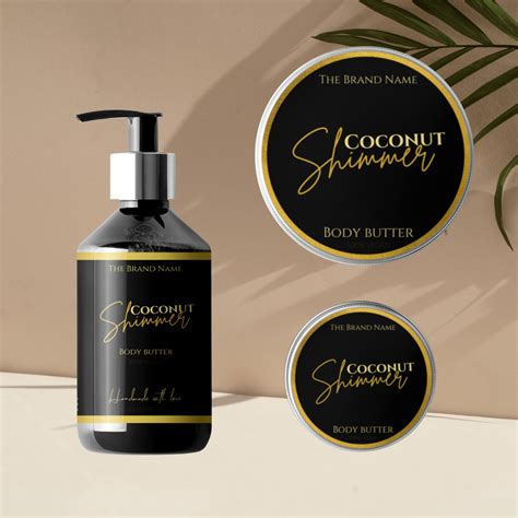 Product Labels Template Luxury Skincare Labels Cosmetic Label Etsy