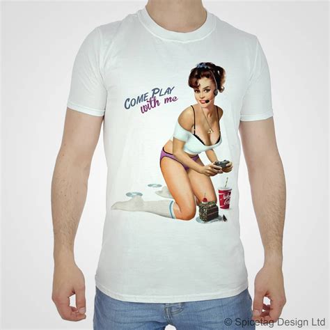 Pin Up Girl T Shirt Videogame Tshirt Sexy Vintage Pinup Girls Etsy