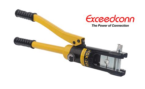 Hand Operated Hydraulic Crimping Tool EXCEEDCONN 16 Tons Hydraulic