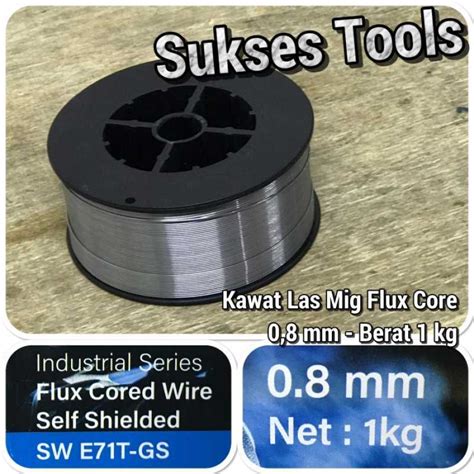 Jual Kawat Las Mig Flux Core Mm Kg Untuk Las Mig Co Tanpa Gas Di