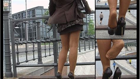 On Tour In Berlin 29 Tight New Gml Pumps Part 1 Pantyhose N Y L O N S Shoeplay Clips4sale