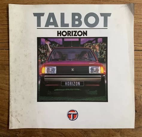 BROCHURE TALBOT SIMCA HORIZON Prospectus French 1980 EUR 8 00