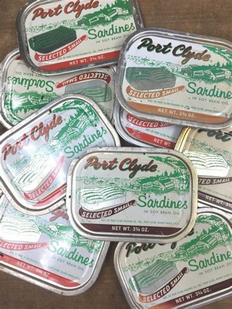 Vintage Sardine Can Covers Salvaged Port Clyde Historical Etsy