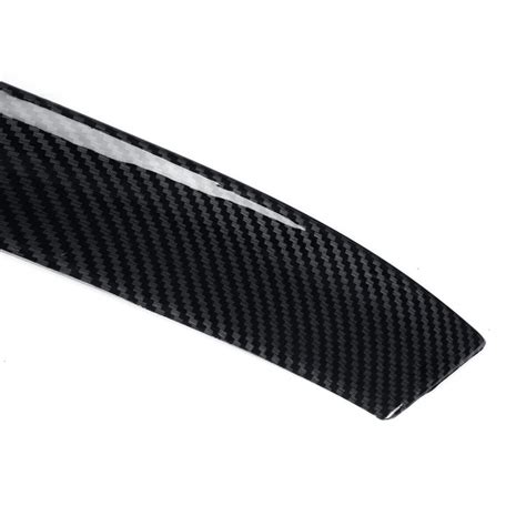 Rear Window Side Spoiler Canard Splitter Gloss Black Carbon Fiber Look