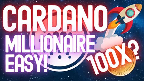 Cardano ADA The Most Passive Way Of Becoming A Cardano Millionaire