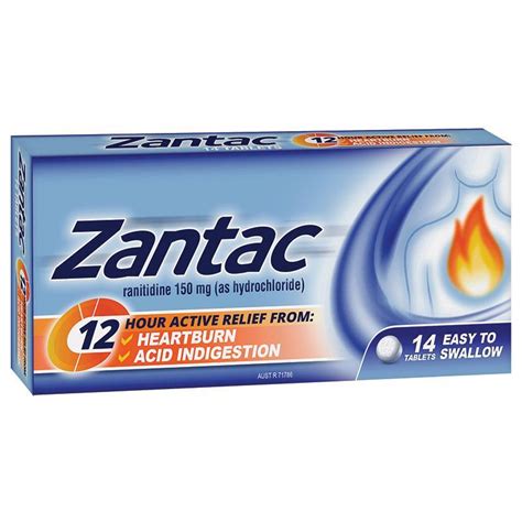 Buy Zantac 12 Hour 150mg 14 Tablets Online At Chemist Warehouse®