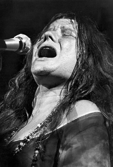 Janis Joplin Singing by Bettmann