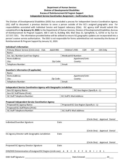 Fillable Online ISC Assigment Confirmation Form ISC Confirmation