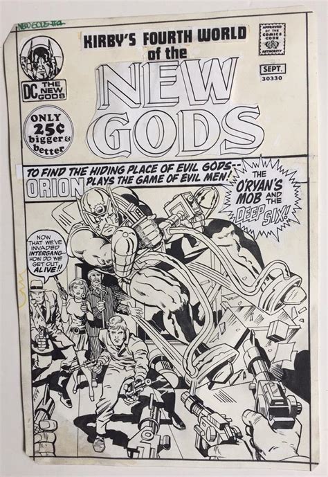 Original Art Jack Kirby New Gods Cover Recreation X