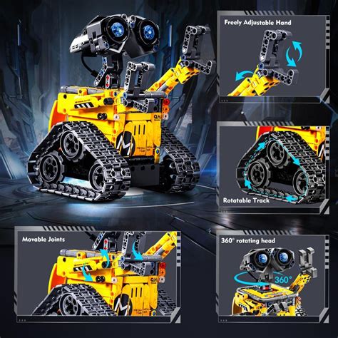 3-in-1 RC Robot Building Set, 520 PCS App-Controlled, STEM Gift for ...