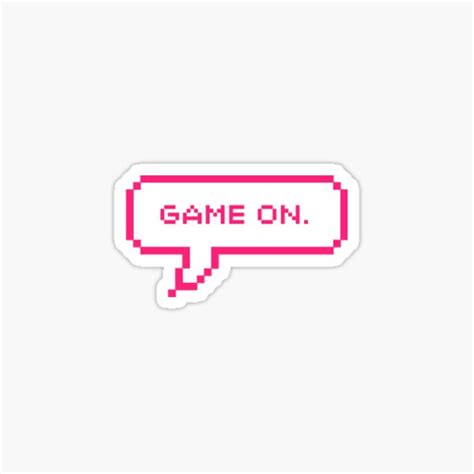 "Game on" Sticker for Sale by darforthewin | Redbubble