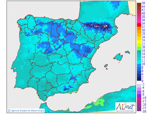 Aemet On Twitter Predicci N De Temperaturas M Ximas Y M Nimas Para