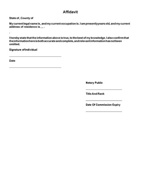 Sample Of A Notary Acknowledgement Templates At Allbusinesstemplates Hot Sex Picture