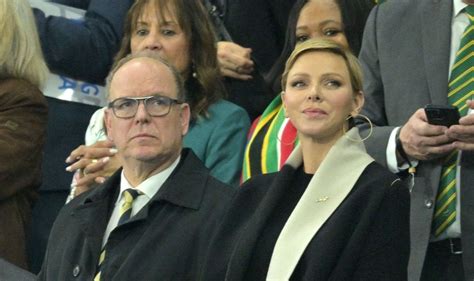 Prince Albert And Princess Charlene Attend England V South Africa Rugby