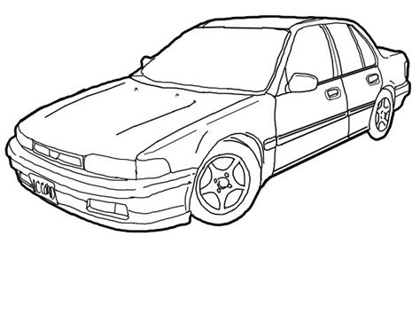 Honda Accord Coloring Pages Coupe Dibujos Cars Odyssey Sheets Car Para