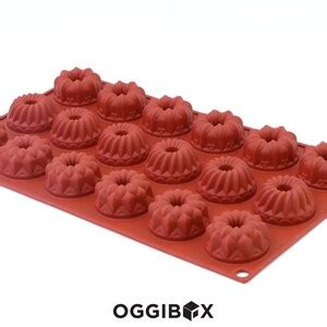 Oggibox 18 Cavity Silicone Mini Fancy Bundt Tea Cake Etsy